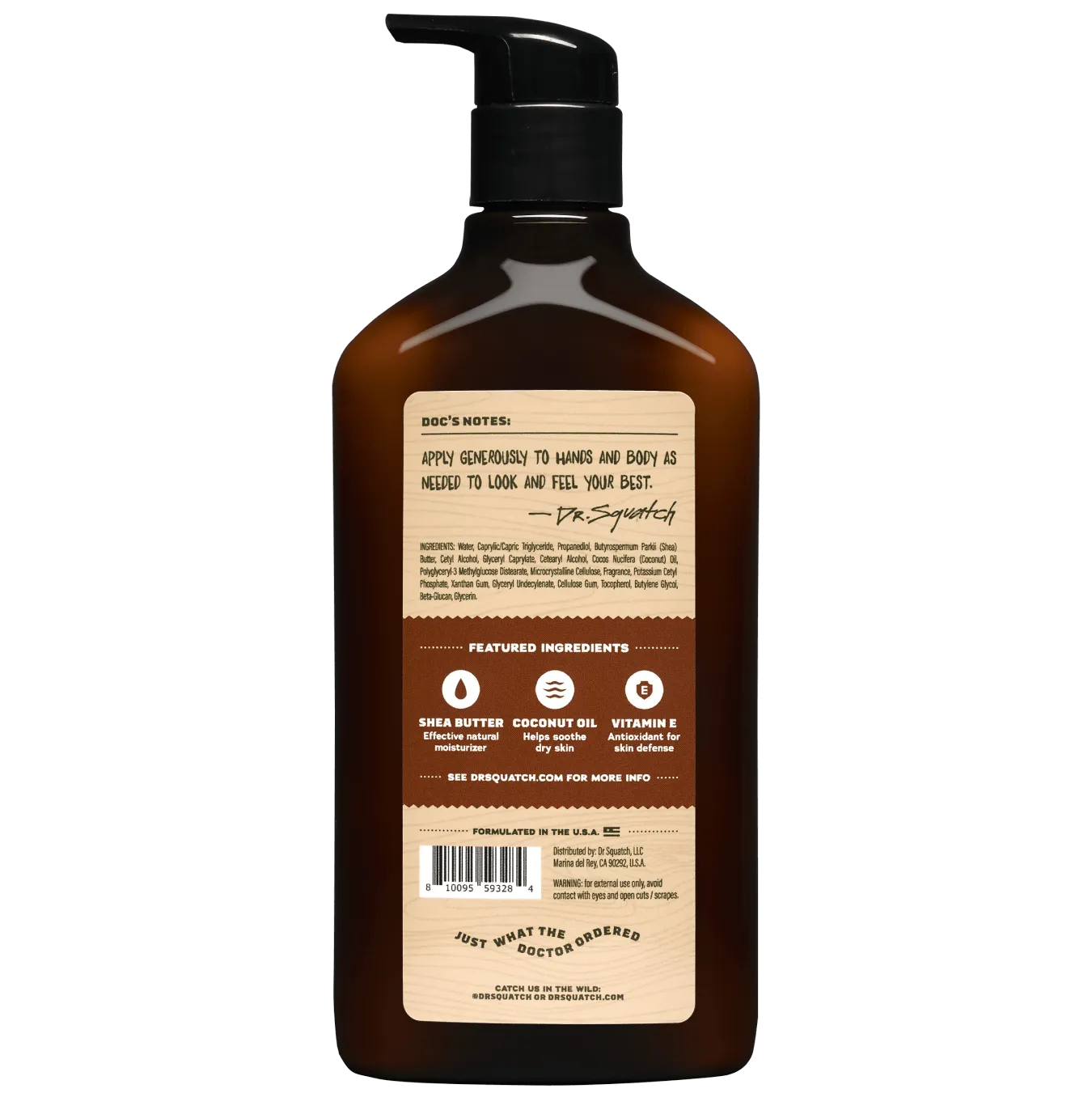 Wood Barrel Bourbon Lotion