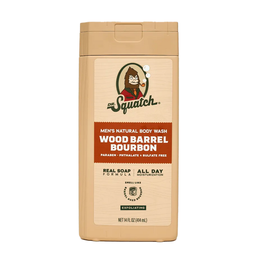 14 oz Wood Barrel Bourbon Exfoliating Body Wash